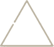 A Triangle Shape in Gray in Transparent Background